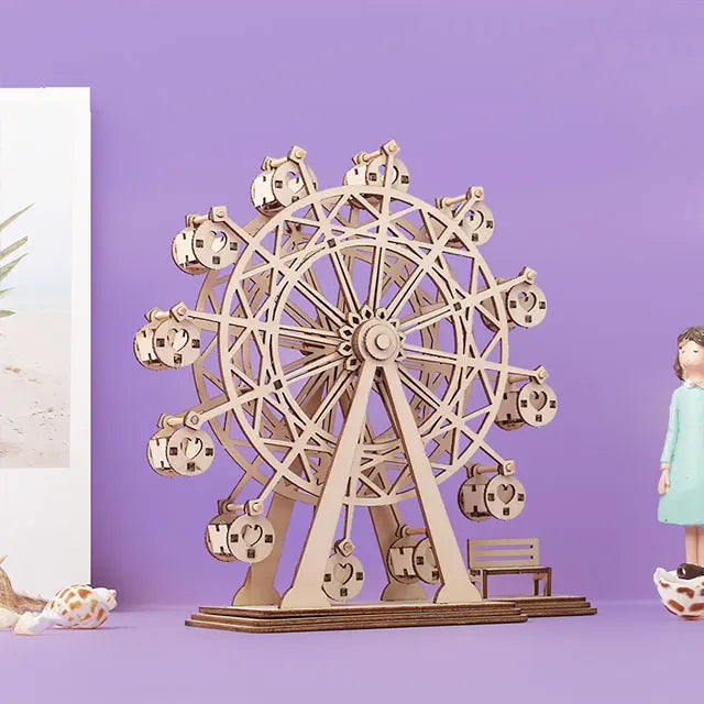 DIY 3D Craft Kit – Handmade Wooden Puzzle & Miniature Building
