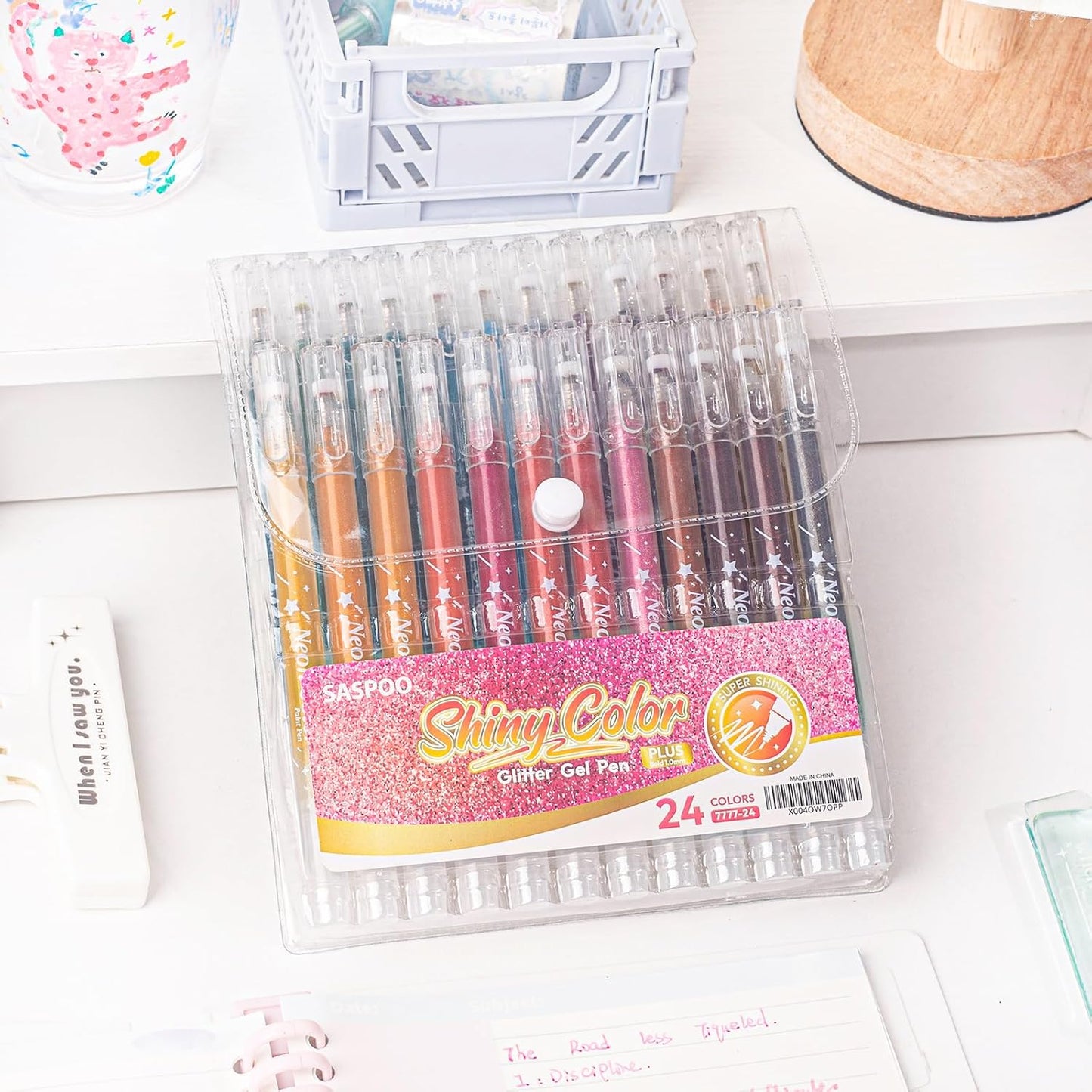 Neon Glitter Gel Pen Collection