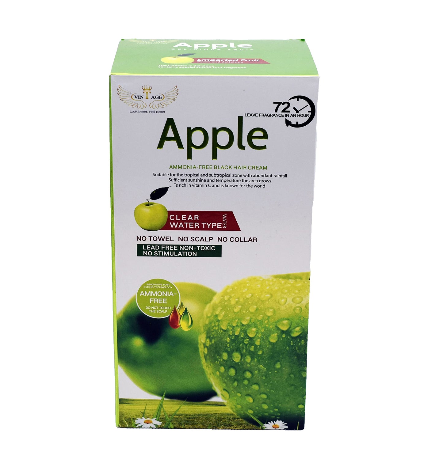 Origanal Apple Ammonia-Free/ Hair Color Cream – Organic, (1000ML)