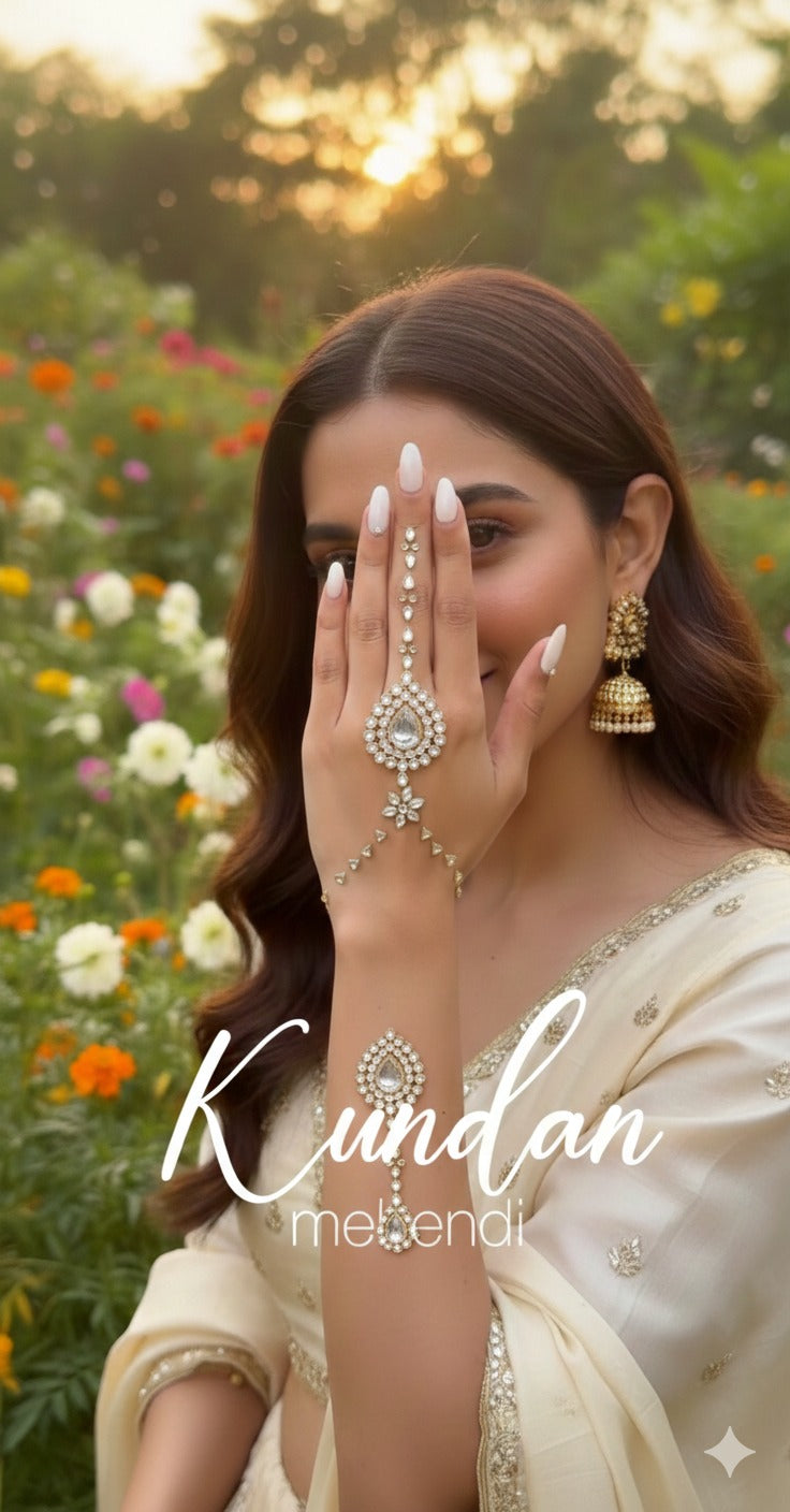 Glam Noor Kundan Stone Mehndi