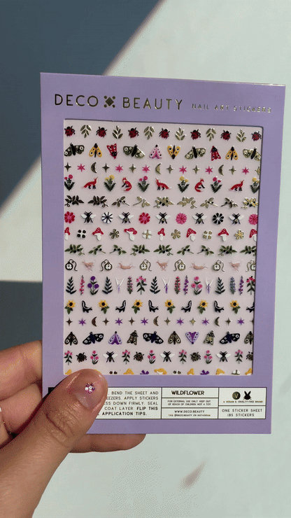 Reusable + Waterproof Floral  Nail Stickers
