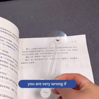 Portable Battery Operated Mini Folding Book Lamp