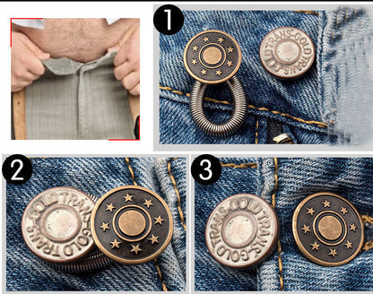 Metal Waist Extender Button for Jeans