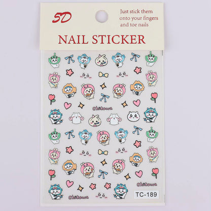 Re-Usable 3D Fancy nail stickers