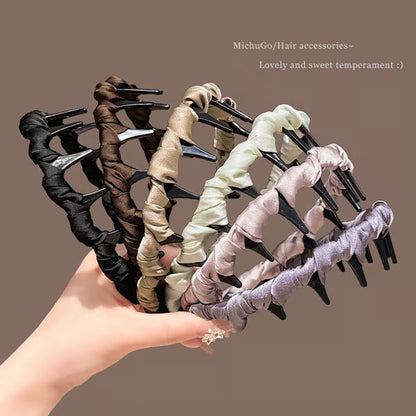 Retro High Skull Pearl Headband