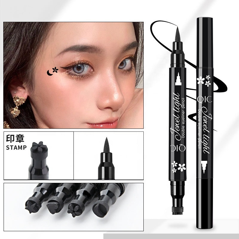 Double Head Black Stamp Eyeliner – Waterproof Liquid