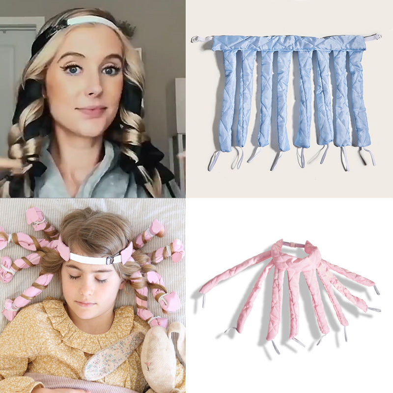 Heatless Squid Wave Curler Headband – Natural Overnight Waves