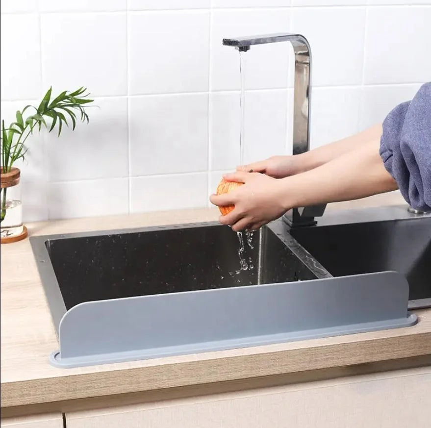 Silicone Sink Splash Guard – Water Barrier for Kitchen & Bathroom