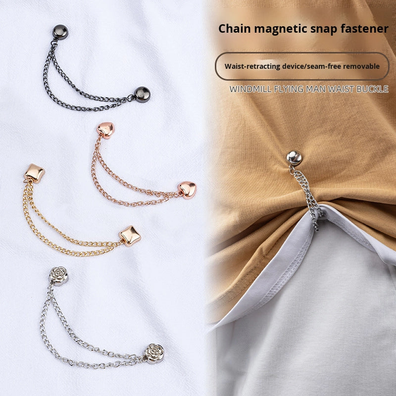 Magnetic Chain Button with Multi-Purpose