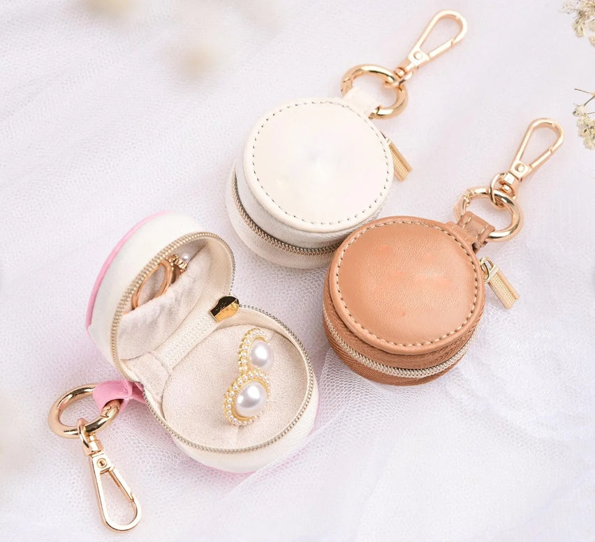 Portable Jewellery Case with Keychain Clip