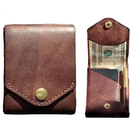 Handmade Multifunctional Compact Unisex PU Small Wallet