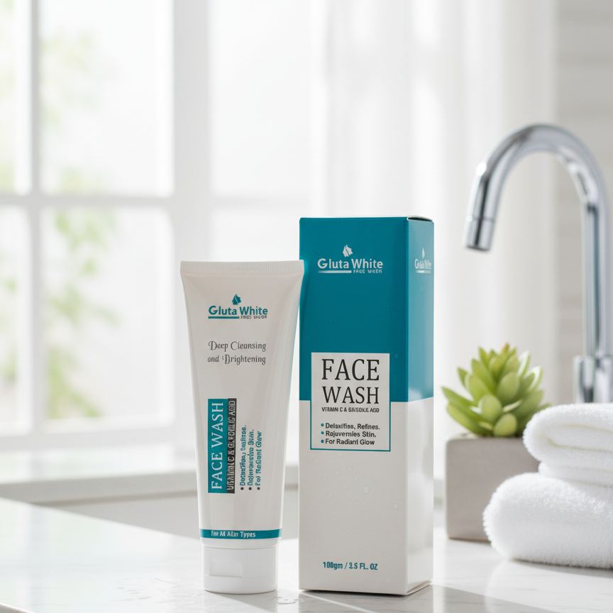 Gluta White Skin Whitening Face Wash
