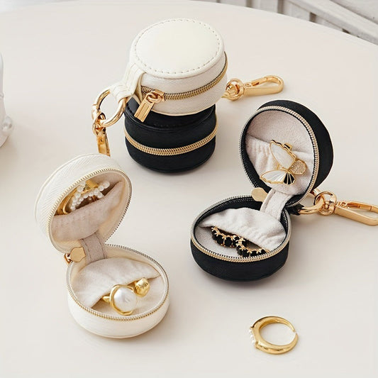 Portable Jewellery Case with Keychain Clip