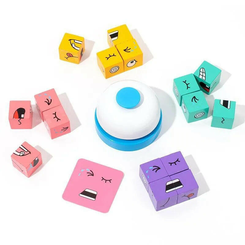 Face Changing Cube Game With Bell for Kids