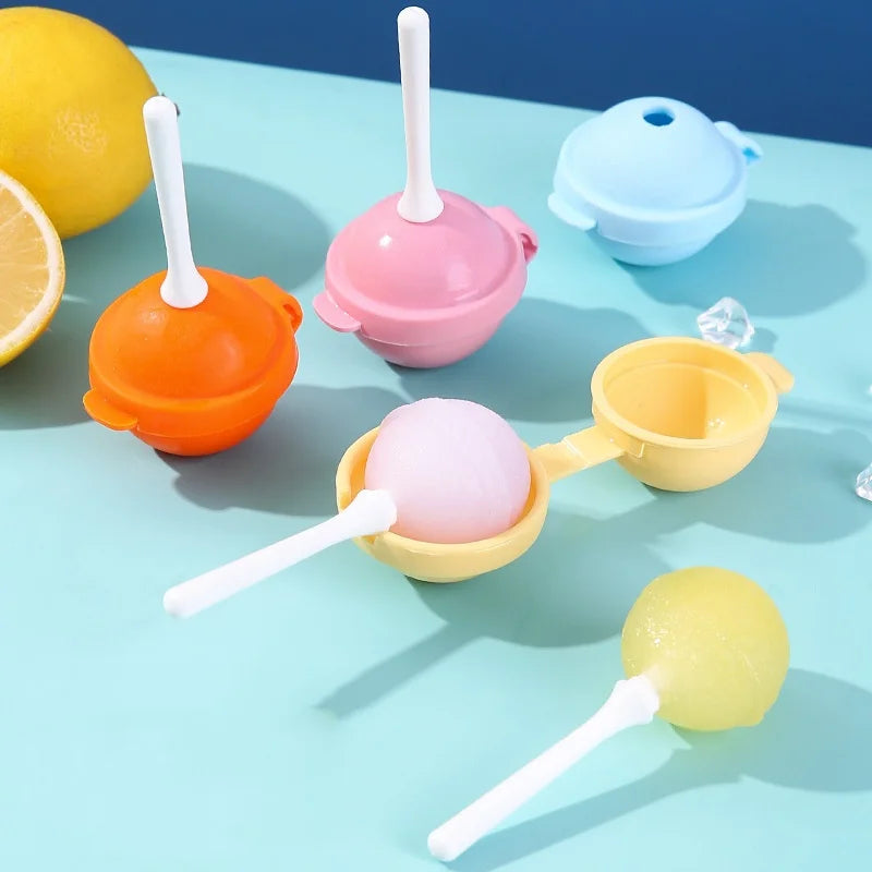 Lollipop Ice Cream Mold – Reusable Popsicle Maker with Sticks