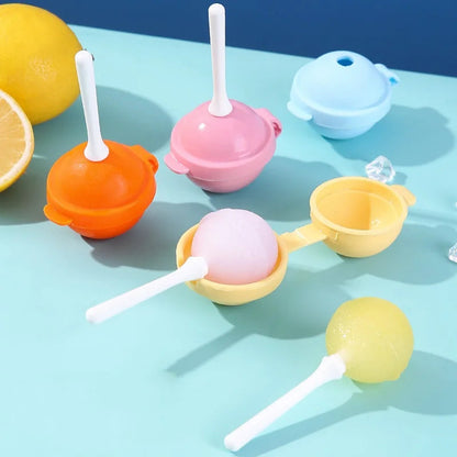 Lollipop Ice Cream Mold – Reusable Popsicle Maker with Sticks