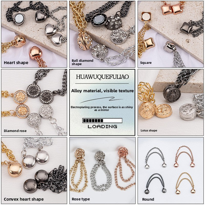 Magnetic Chain Button with Multi-Purpose