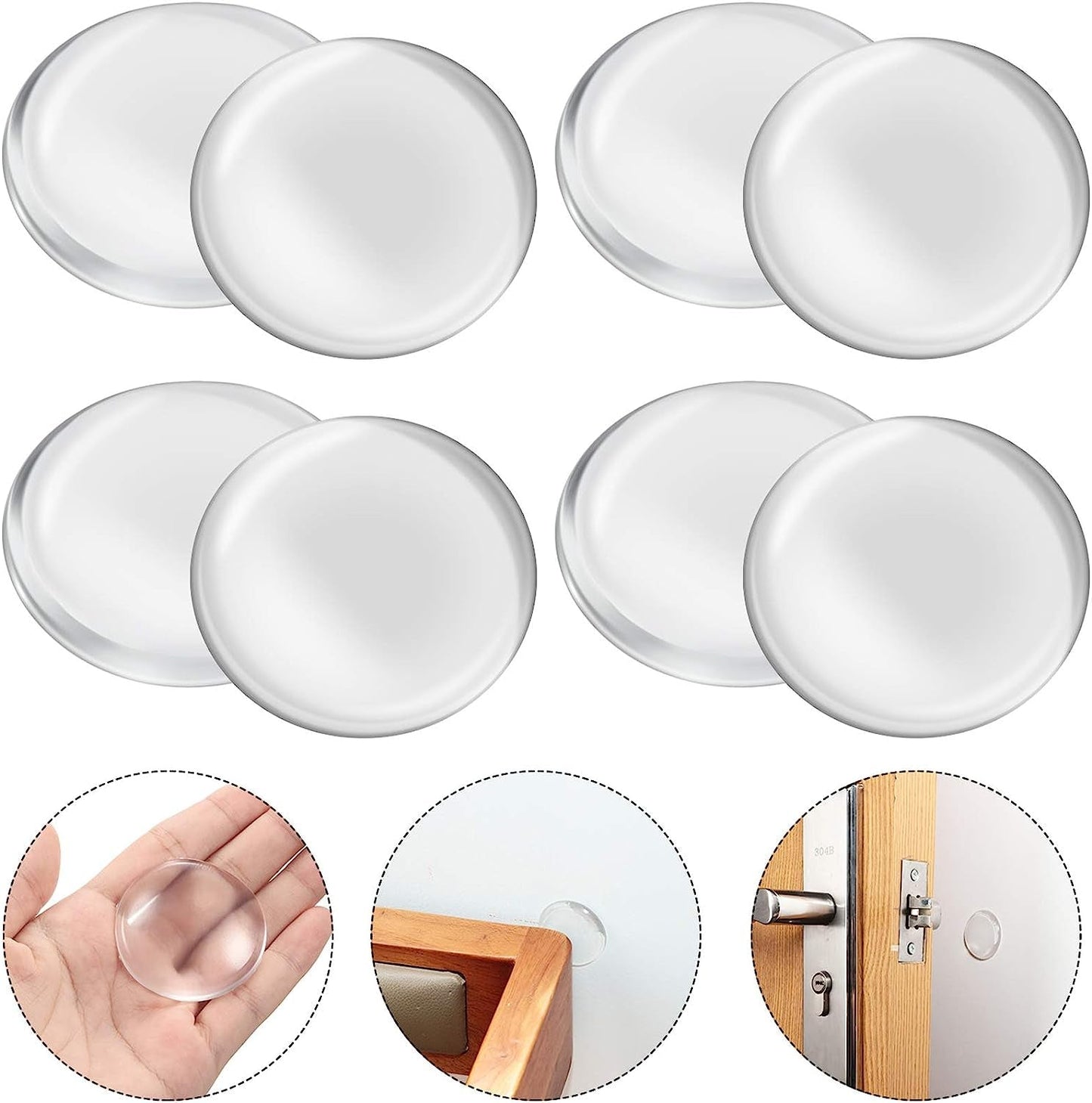 Self-Adhesive Silicone Door Buffer Pads