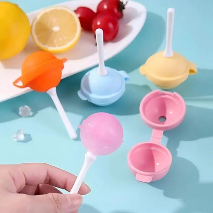 Lollipop Ice Cream Mold – Reusable Popsicle Maker with Sticks