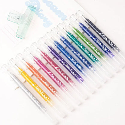 Neon Glitter Gel Pen Collection