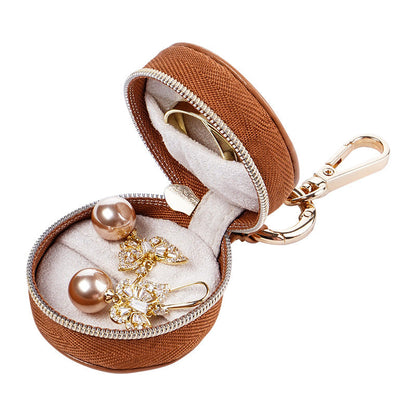 Portable Jewellery Case with Keychain Clip