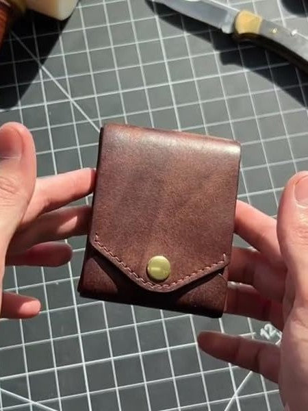 Handmade Multifunctional Compact Unisex PU Small Wallet