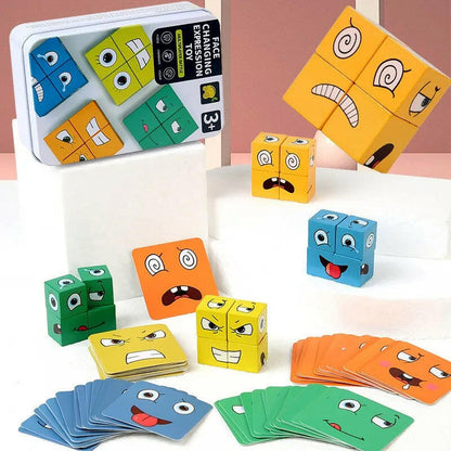 Face Changing Cube Game With Bell for Kids