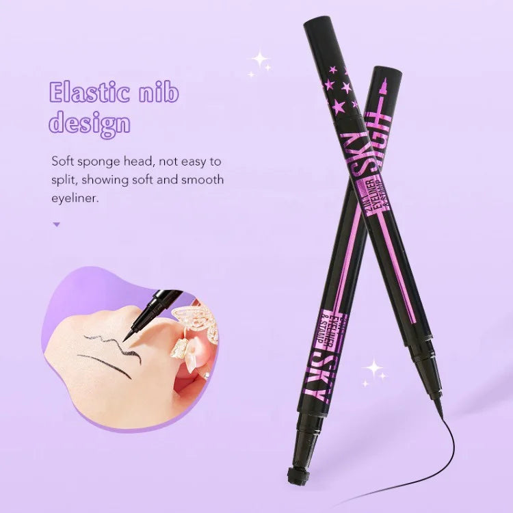 Double Head Black Stamp Eyeliner – Waterproof Liquid