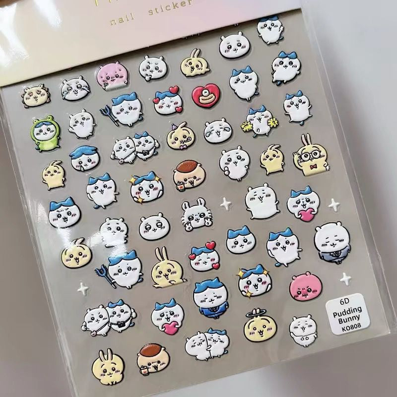 Re-Usable 3D Fancy nail stickers