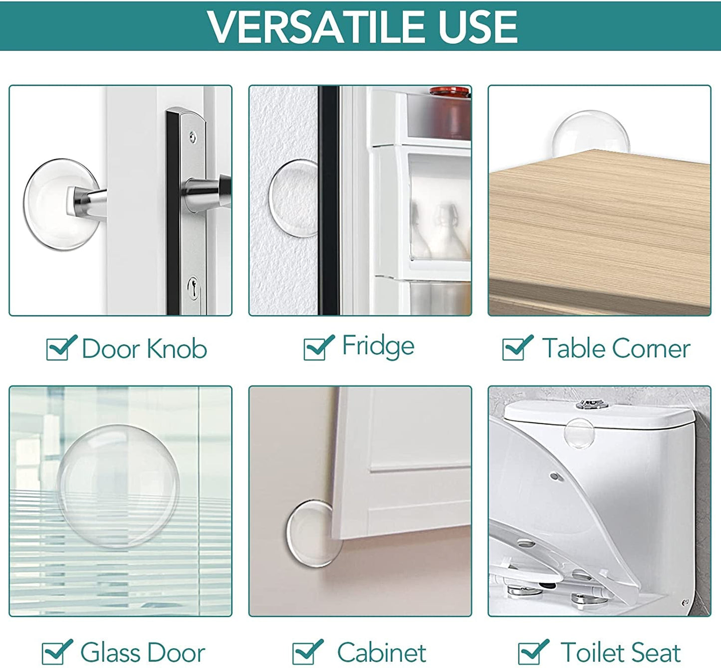 Self-Adhesive Silicone Door Buffer Pads