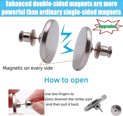 Magnetic Curtain Clips with Tacks