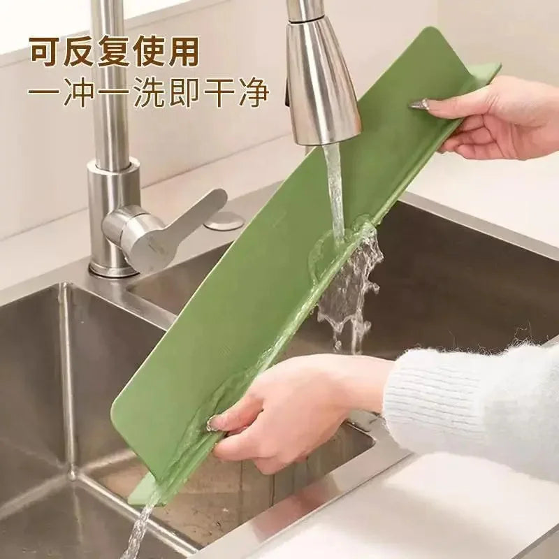 Silicone Sink Splash Guard – Water Barrier for Kitchen & Bathroom