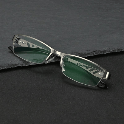 Stainess Steel Ultra - Light Multi - Focal  Photochromic Reading Glasses