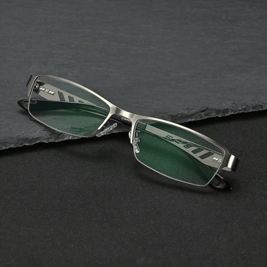 Stainess Steel Ultra - Light Multi - Focal  Photochromic Reading Glasses