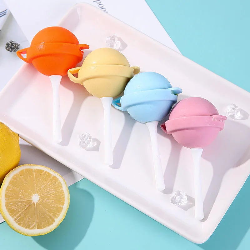 Lollipop Ice Cream Mold – Reusable Popsicle Maker with Sticks