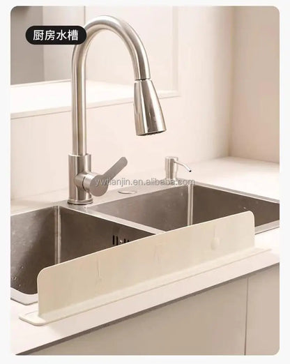 Silicone Sink Splash Guard – Water Barrier for Kitchen & Bathroom