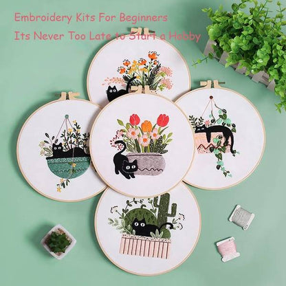 Hand Embroidery DIY Material Kit