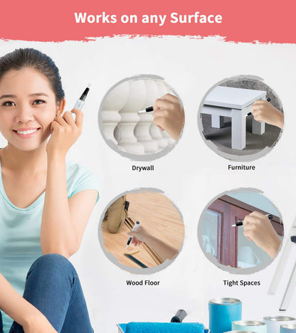 Fillable Touch Up Paint Pen Brush Set