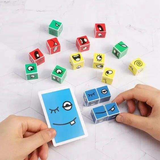 Face Changing Cube Game With Bell for Kids