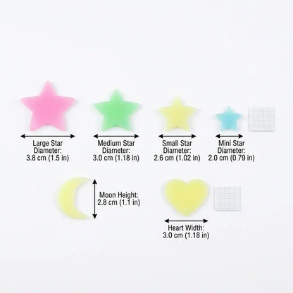 Glow Star Ceiling Stickers – Luminous Galaxy Wall Décor ✨🌙