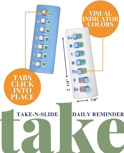 Medication Tracker and Reminder, Reusable Pill Trackers