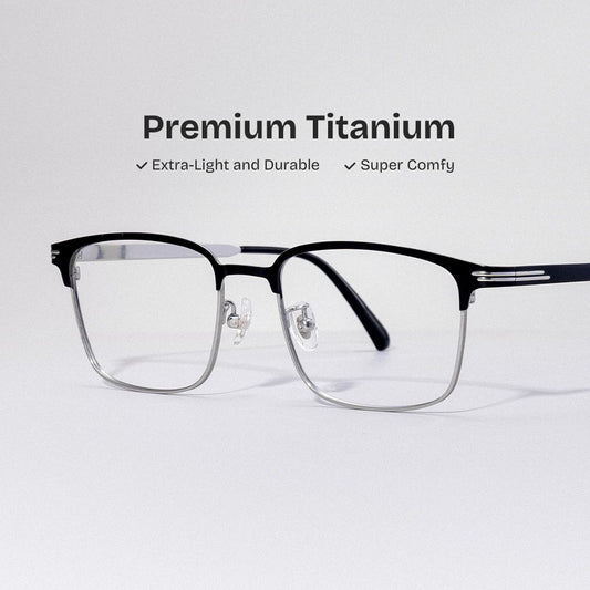 Fashion Design Eyebrow Metal Frame Optical Eyeglass Glasses