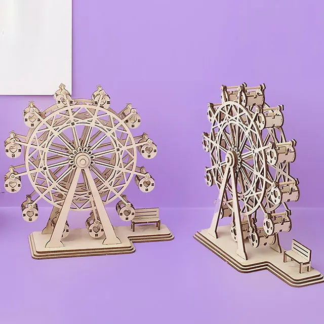 DIY 3D Craft Kit – Handmade Wooden Puzzle & Miniature Building