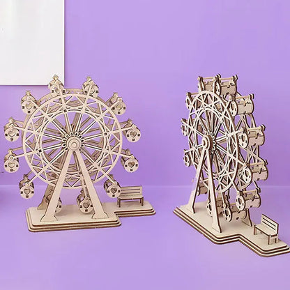 DIY 3D Craft Kit – Handmade Wooden Puzzle & Miniature Building