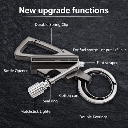 Permanent Match Fire Starter Keychain