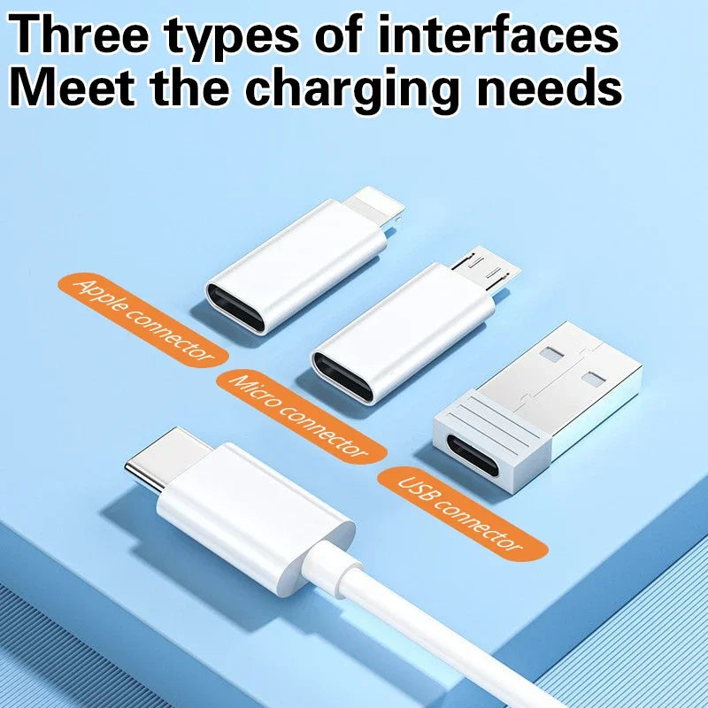 6‑in‑1 60W Fast Charging USB Cable Kit – Multi‑Connector Set