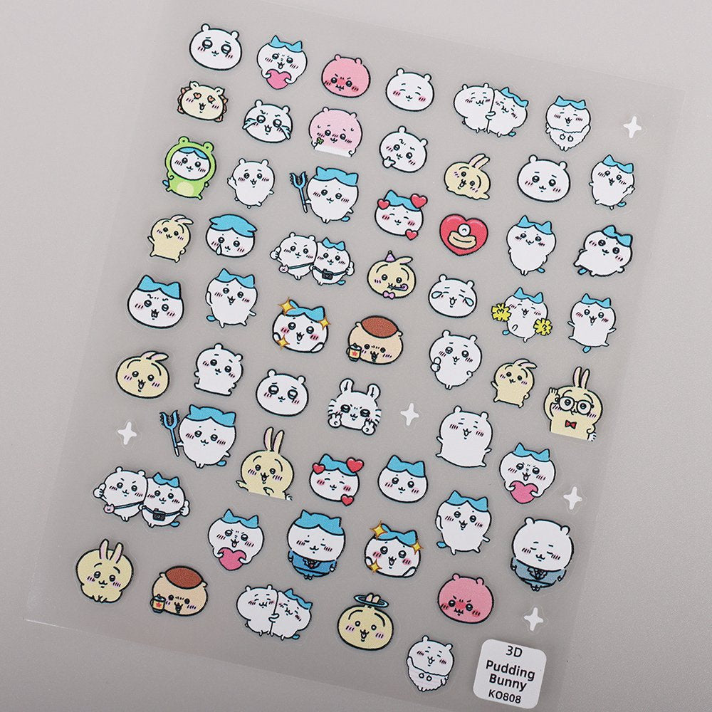 Re-Usable 3D Fancy nail stickers