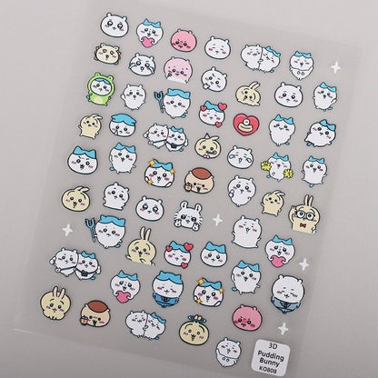 Re-Usable 3D Fancy nail stickers