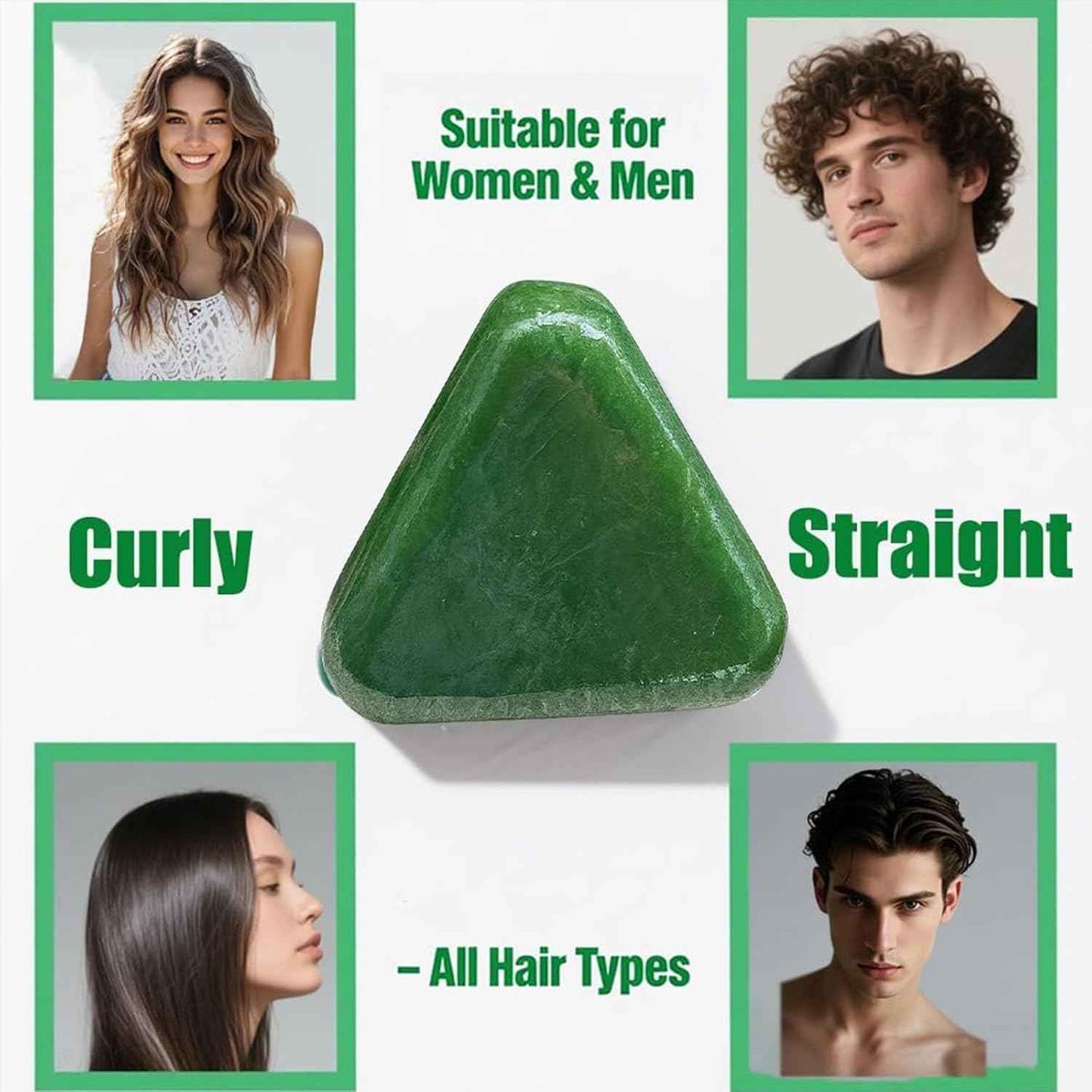 Natural HerbaGlow Solid Shampoo Bar