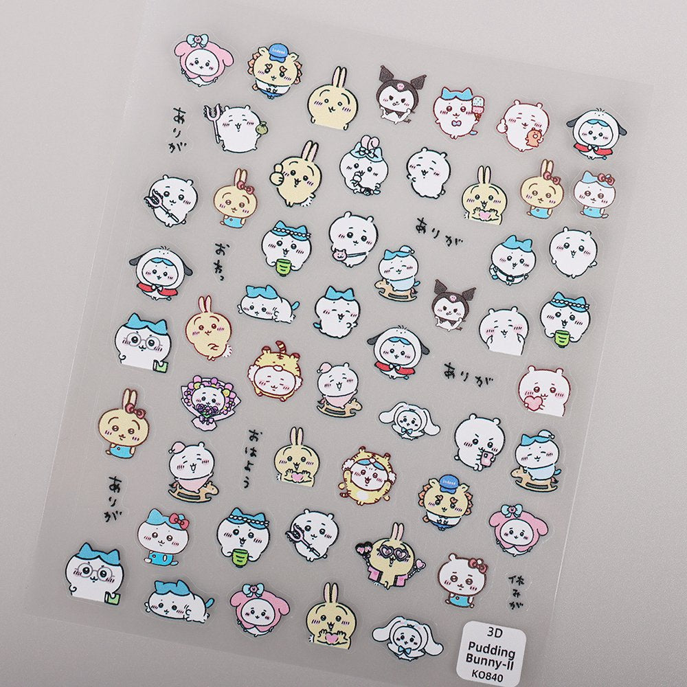 Re-Usable 3D Fancy nail stickers